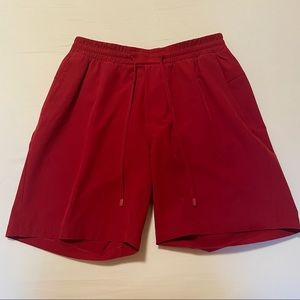 Lululemon Small Pool Shorts 7 inch Inseam Red